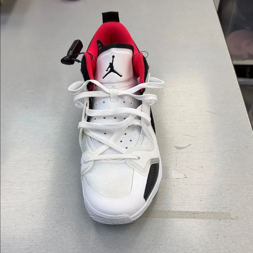Air Jordan White and Black Sneaker
